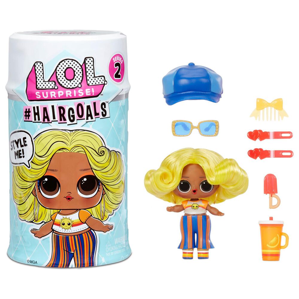 Kidfocus LOL Surprise Hairgoals Series 2 Doll with Real Hair and 15 Surprises, Accessories, Surprise Dolls, , large