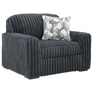 Ashley Midnight-Madness Oversized Chair in Gunmetal, , large