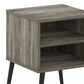 HOMLUX Claude 2-Tier Square End Table in French Oak Grey, , large