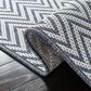 Safavieh Bermuda 6"7" Square Blue and Creme Indoor/Outdoor Area Performance Rug, , large