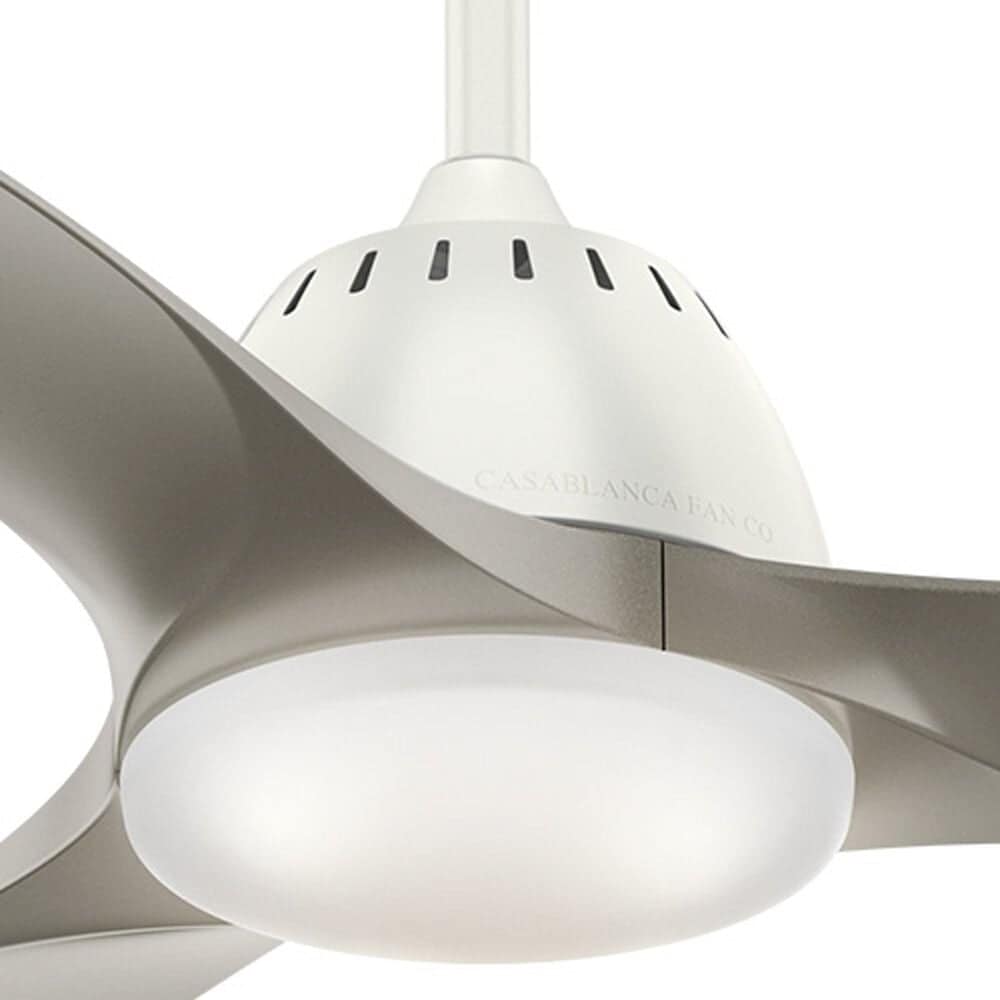 Hunter Wisp 52&quot; Ceiling Fan with LED Light in Fresh White, , large