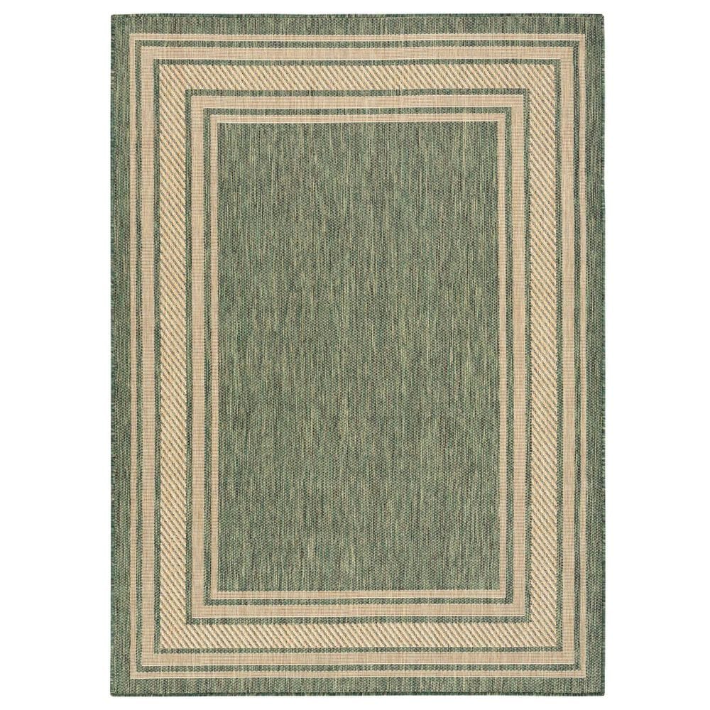 Nourison Horizon HOZ03 Green 10" x 14" Indoor/Outdoor Area Rug, , large