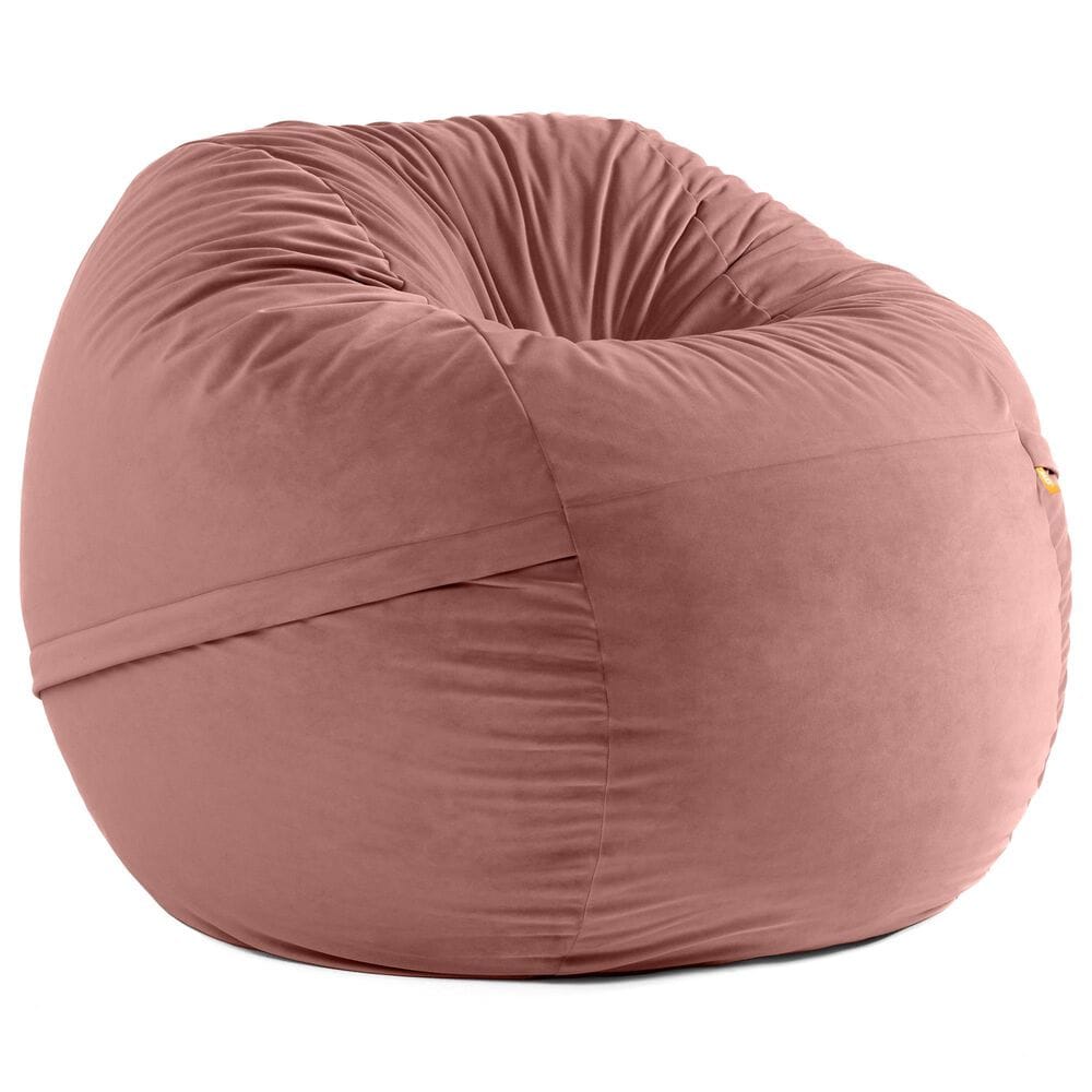 Jaxx Saxx 5" Large Round Bean Bag Chair in Mauve, , large