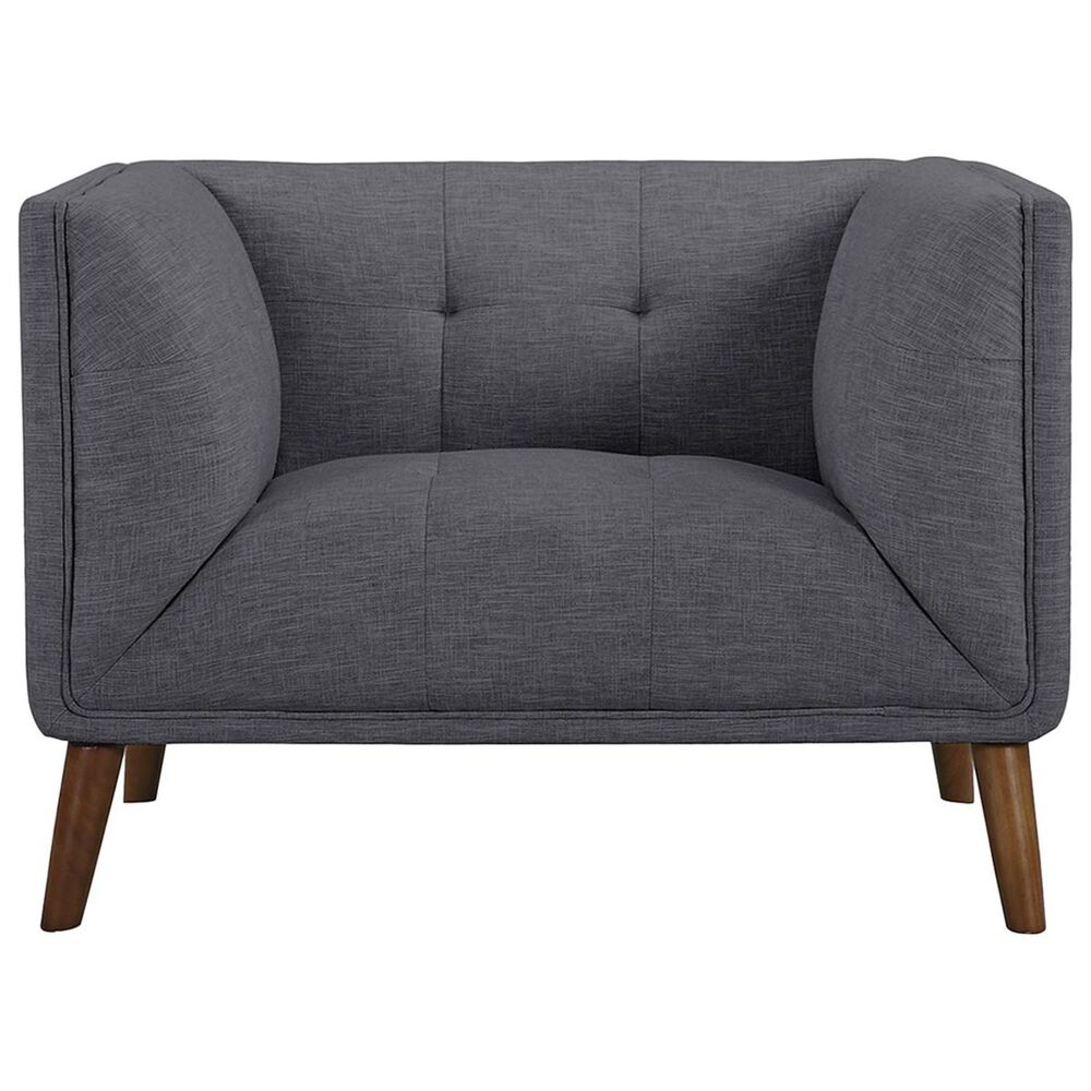 Blue River Hudson Chair in Dark Gray and Walnut, , large