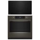 KitchenAid 2-Piece Kitchen Package with Black Ore 30" Smart Single Wall Oven and Black 36" Induction Cooktop, , large
