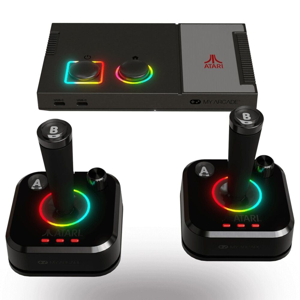 My Arcade Atari Gamestation Pro Plug 'N Play Video Game System in Black, , large