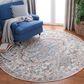 Safavieh Oregon ORE812 6"7" Round Grey and Blue Area Rug, , large