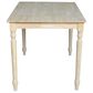 International Concepts Modern Farmhouse Casual Dining Table in Unfinished, , large