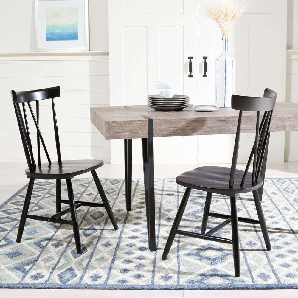 Safavieh Alexander Dining Chair in Black &#40;Set of 2&#41;, , large
