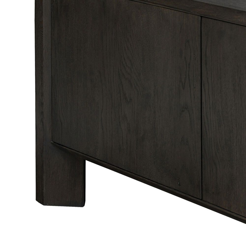 Four Hands Bolton Orwin Wide Bookcase in Smoked Black Oak, , large