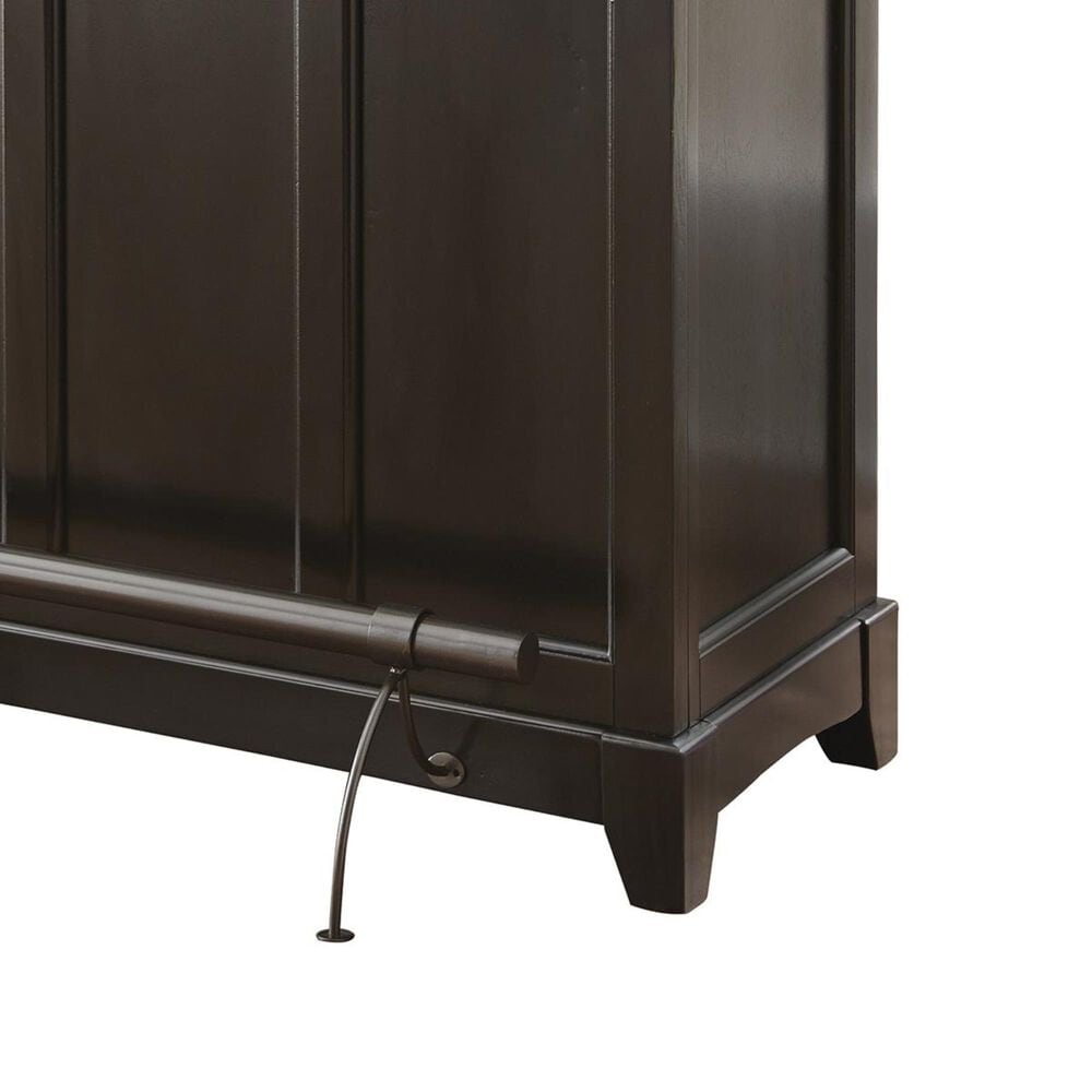 Crystal City Garcia Silverstone Top Bar Unit with Foot Rail in Ebony, , large