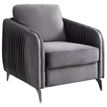 Lilola Home Hathaway Chair in Gray, , large