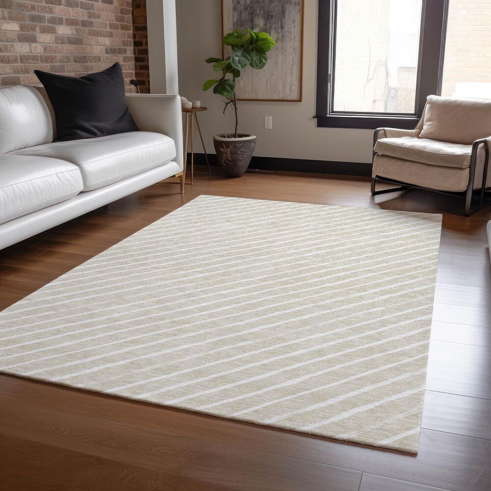 Dalyn Rug Company Wonderland WN27 3&#39; x 5&#39; Beige Indoor/Outdoor Area Rug, , large