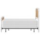 Richlands Furniture Melanie King Poster Panel Wood Bed in White, , large