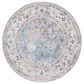 Safavieh Jasmine 5"3" Round Blue and Gold Area Rug, , large