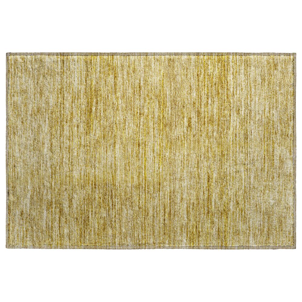 Dalyn Rug Company Soft Essentials Solid Gold 2"6" x 3"10" Indoor/Outdoor Area Rug, , large