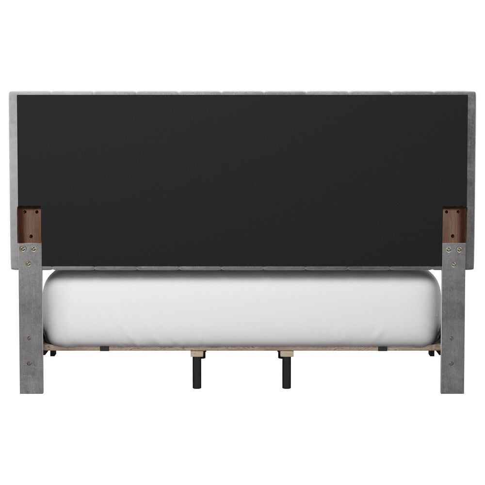 Richlands Furniture Crestone King Upholstered Platform Bed in Gray, , large