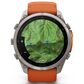 Garmin fenix 9 Pro inReach Smartwatch 51mm Titanium with Autumn Orange and Spark Orange Silicone Band, , large