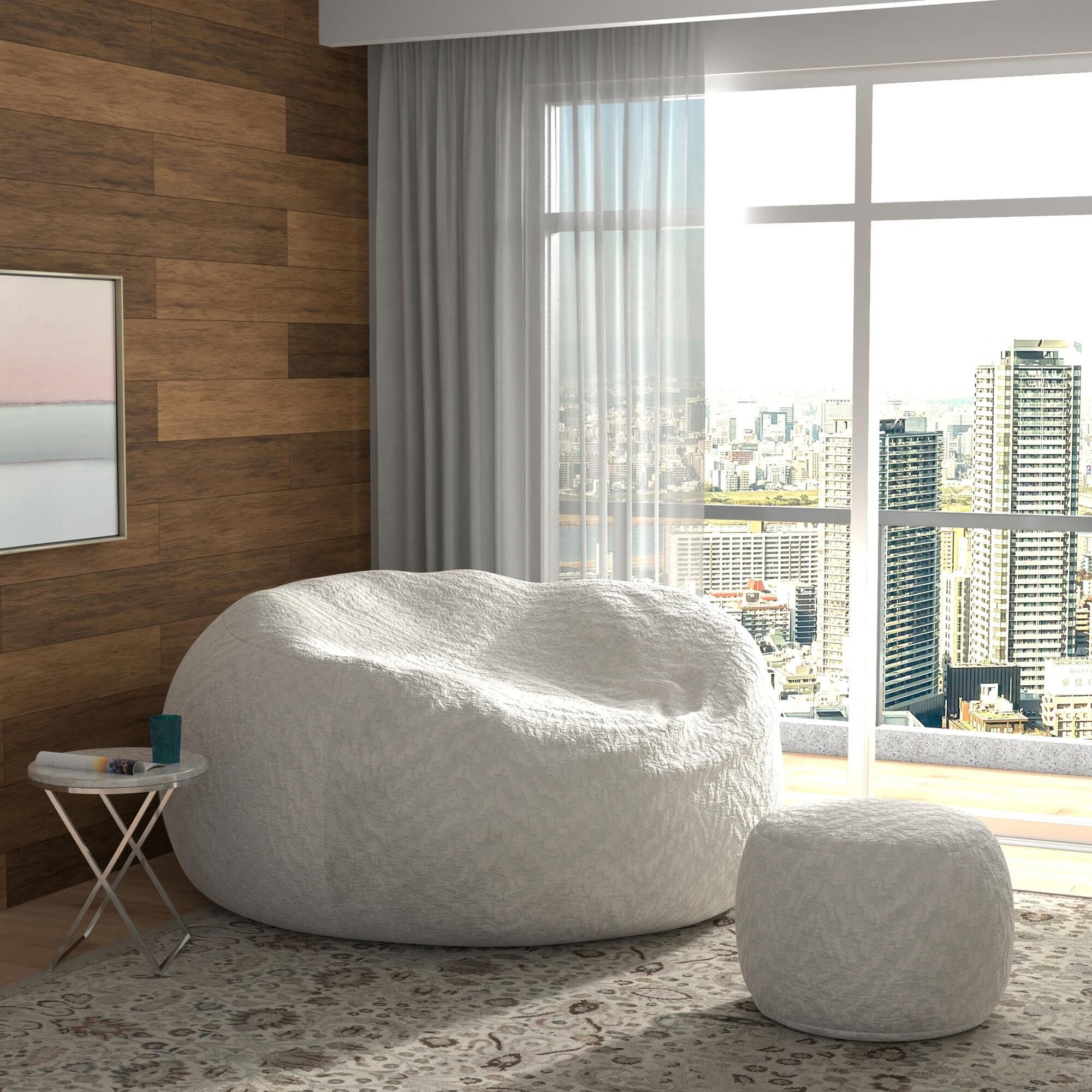 Jackson Furniture Sploosh 6' Bean Bag Chair in Parchment