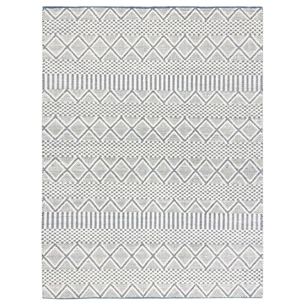 Safavieh Natura NAT857A 8" x 10" Ivory and Blue Area Rug, , large
