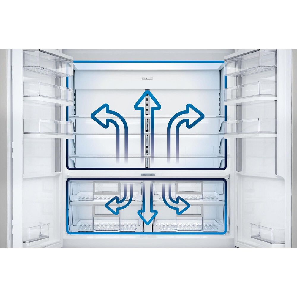 Sub Zero 17 Cu. Ft. Classic Left Hinge Bottom Freezer Refrigerator with Pro Handle in Stainless Steel, , large