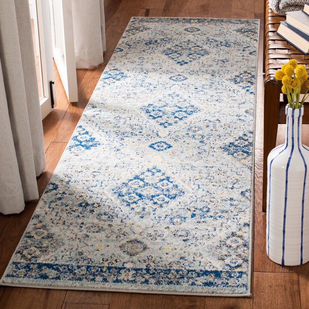 Safavieh Madison MAD616F 2&#39;3&quot; x 12&#39; Grey and Cream Runner, , large
