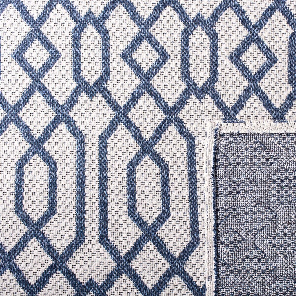 Safavieh Martha Stewart Cotton MSR421M 6&#39;7&quot; x 9&#39; Blue and Grey Area Rug, , large