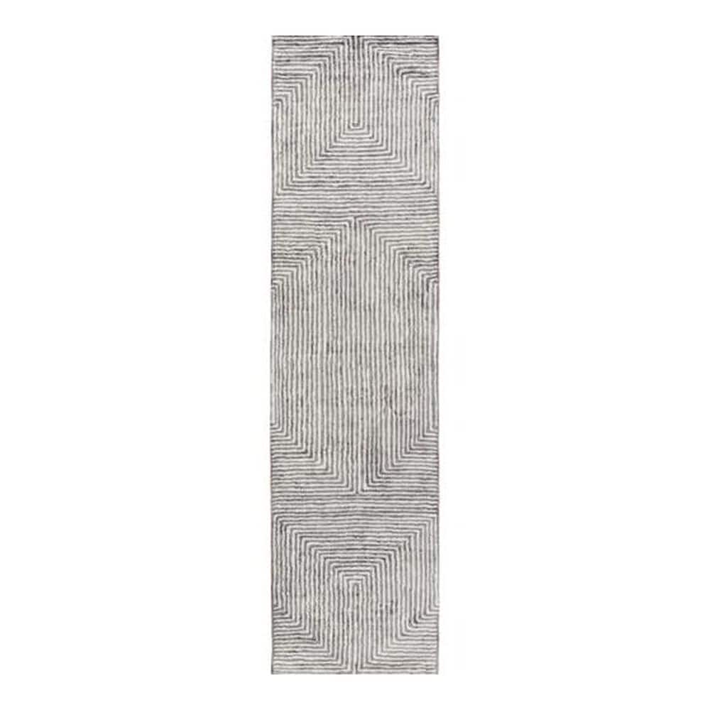 Surya Quartz QTZ-5000 2"6" x 10" Gray/Charcoal Runner, , large