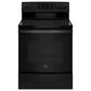 GE Appliances 2-Piece Kitchen Package with 30"" Electric Range and Sensor Microwave Oven in Black, , large