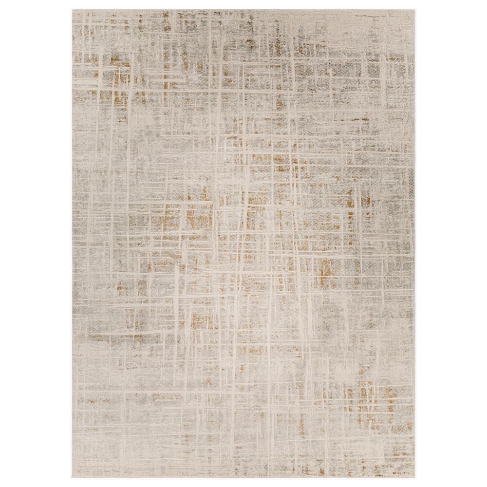 Surya Alpine ALP-2314 7"10" x 10"2" Ivory, Tan, Gray, Light Gray and Off-White Area Rug, , large