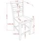 Furniture of America Kermit Counter Chair in Oak/Light Gray (Set of 2), , large
