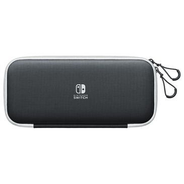 Nintendo Switch Carrying Case and Screen Protector in Black and White, , large
