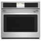 Cafe 2-Piece Kitchen Package with 30" Smart Built-In Convection Single Wall Oven and 36" Electric Cooktop in Stainless Steel, , large