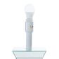 Maple and Jade Glam Table Lamp with Square Shade in Silver, , large