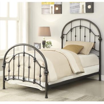 Pacific Landing Maywood Twin Metal Bed in Black, , large