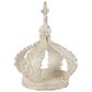 Maple and Jade Royal Crown Sculpture in Matte Antique White, , large
