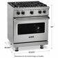Viking Range 30" VGR5304BSSLP Liquid Propane Gas Range in Stainless Steel, , large