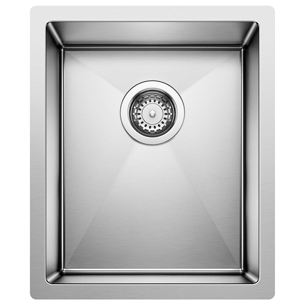 Blanco Precision 15" R10 Single Bowl Undermount Kitchen Sink in Satin Polished, , large