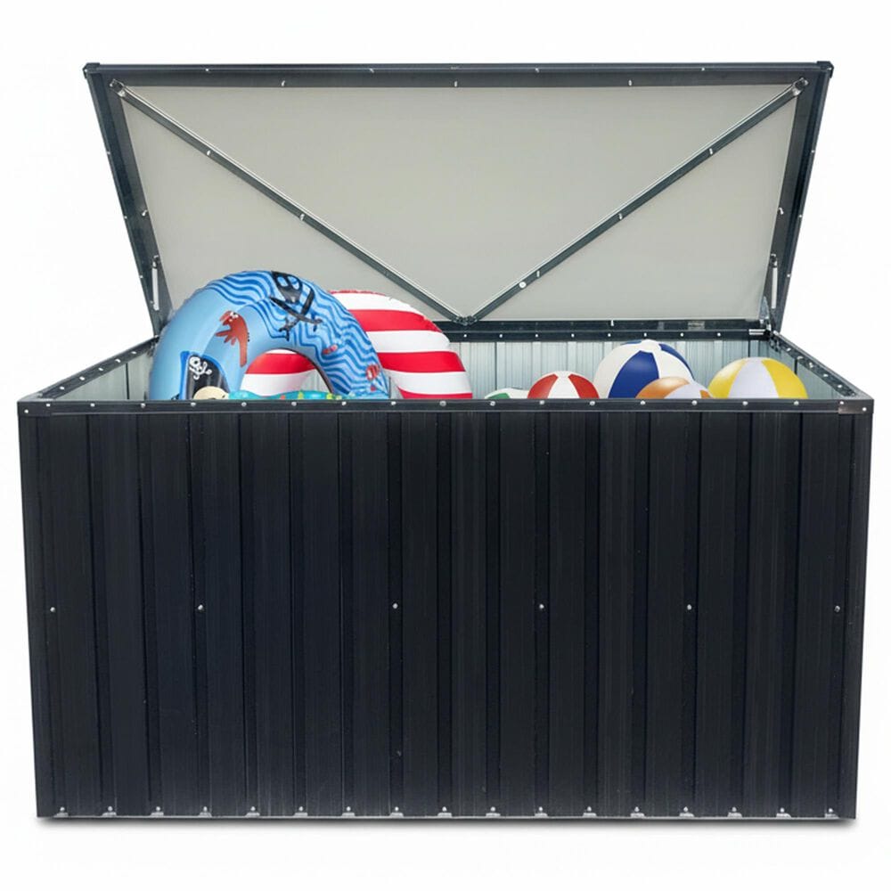HOMLUX Outdoor Medium Storage Box in Black, , large