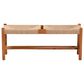 Baxton Studio Saura Bench in Natural and Oak Brown, , large