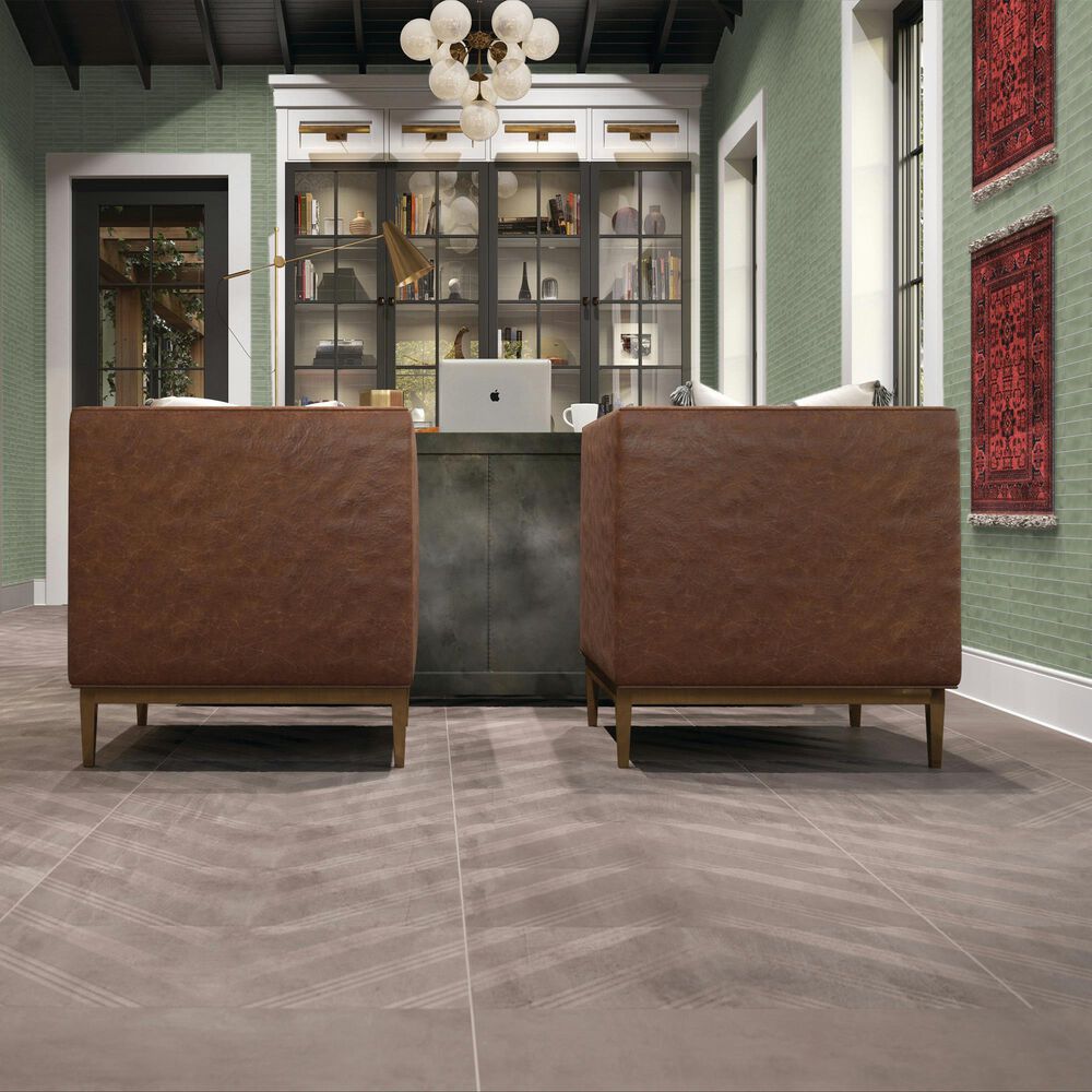 Dal-Tile Artcrafted Aloe 1&quot; x 6&quot; Straight Joint on 11.5&quot; x 9.75&quot; Glazed Ceramic Mosaic Sheet, , large
