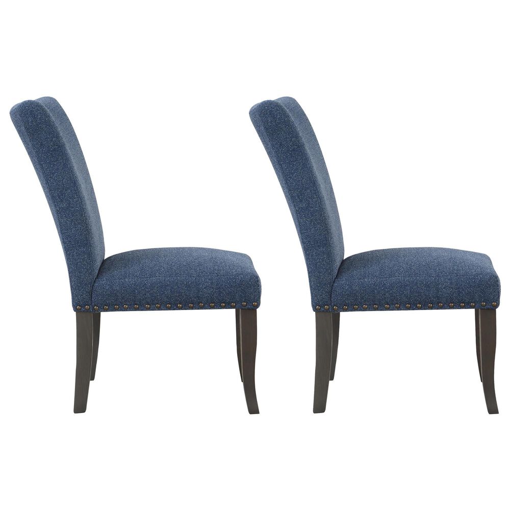 Valor Living Hamilton Side Chair with Atlantic Upholstery in Grey (Set of 2), , large