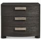 Bernhardt Geneve 34" 3 Drawer Nightstand in Robor and Ferrum with USB Ports, , large