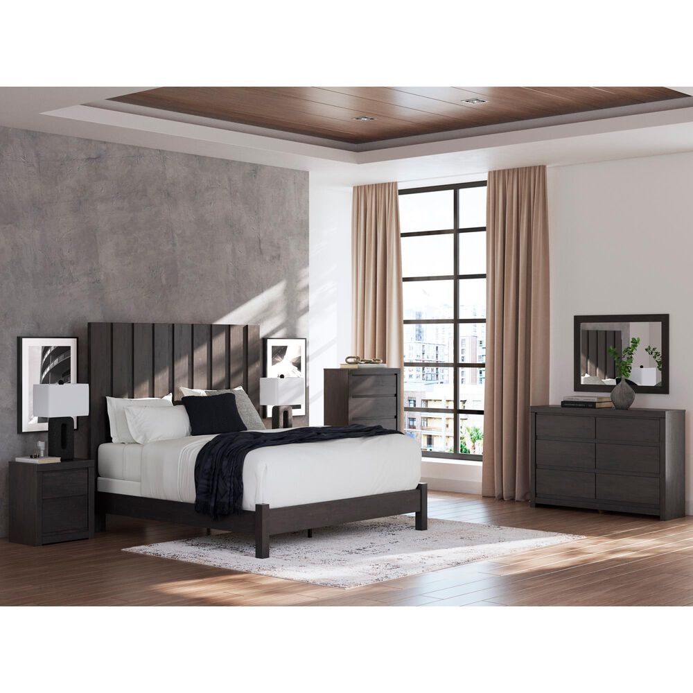 Ashley Fraluna 5-Drawer Chest in Dark Charcoal, , large