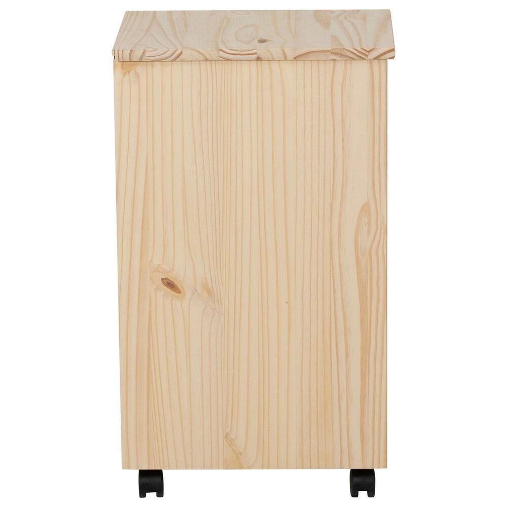 Linon Home Decor Cary 6-Drawer Rolling Cart in Unfinished, , large