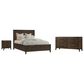 Hawthorne Furniture Norwich Queen Platform Panel Bed with Dresser and Nightstand in Dark Rustic Oak, , large