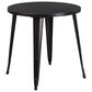 Flash Furniture 5-Piece Metal Bistro Table Set in Antique Gold, , large