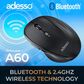 Adesso Wireless Ergonomic Mouse with Copilot AI Button in Black, , large
