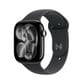 Apple Watch Series 11 (GPS) 46mm Jet Black Aluminum Case with Black Sport Band - M/L - Jet Black - (2025)(Pre-Order), , large