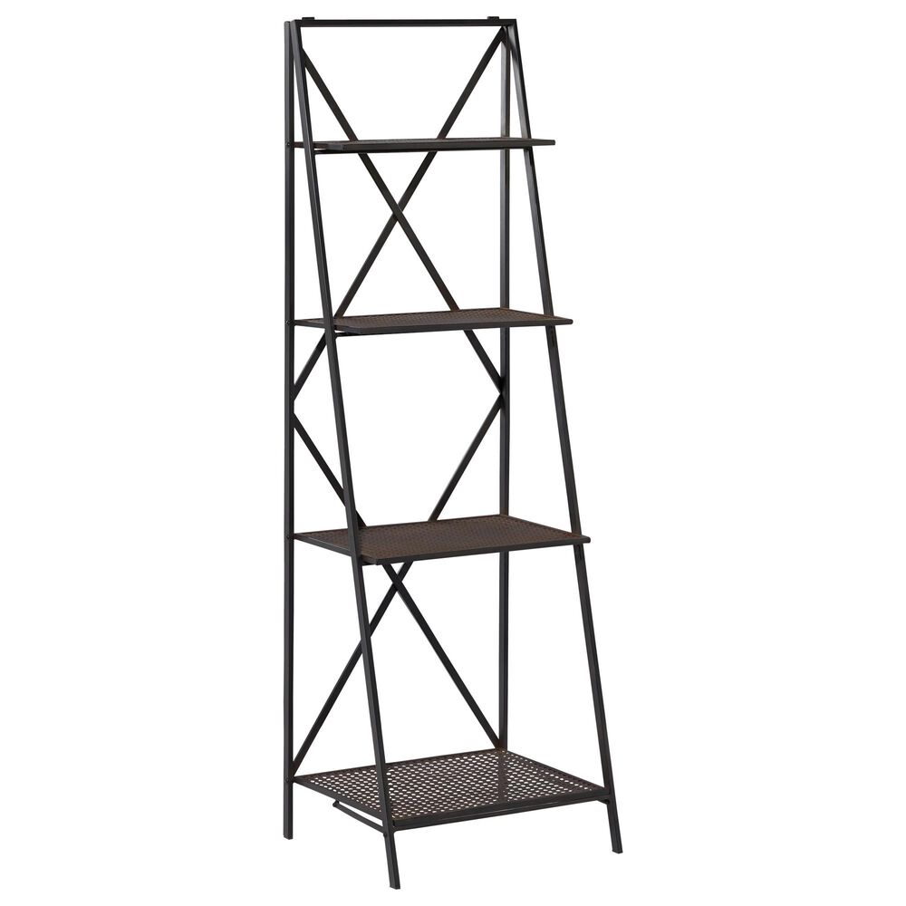 Maple and Jade Industrial Metal Wall Unit in Black, , large